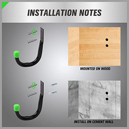 SWANLAKE Heavy Duty Garage Storage Utility Hooks
