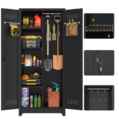 Broom Closet Storage Cabinet
