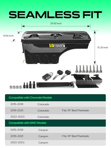 Driver Side Truck Bed Storage Tool Box for Chevy