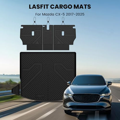Cargo Trunk Mat with Backrest Mats for Mazda CX5 2017