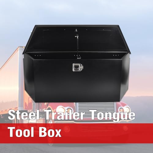 Black Steel Trailer Tongue Truck Box w