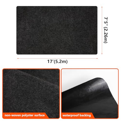 Non Slip Garage Floor Mat 7'4"x17' Extra Large Garage Parking Pad