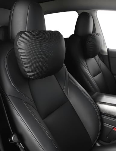 Leather Headrest Neck Pillow for Tesla Model Y