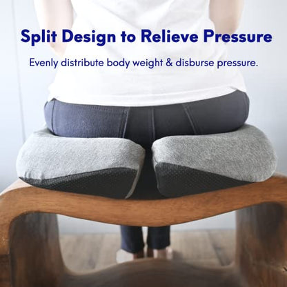 Patented Pressure Relief Seat Cushion for Long Sitting Hours on Office