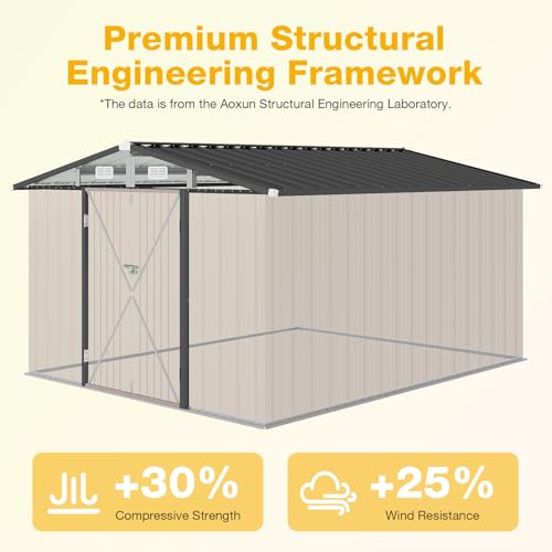 10x12 FT Outdoor Storage Shed Heavy
