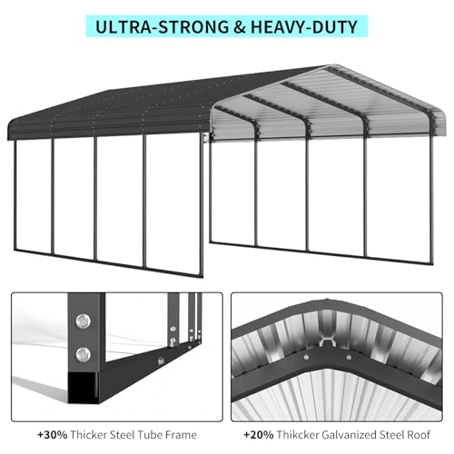 12x20 FT Metal Carport
