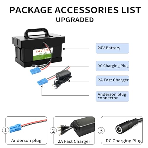 24V 12Ah Battery Replacement for Ride On Cars