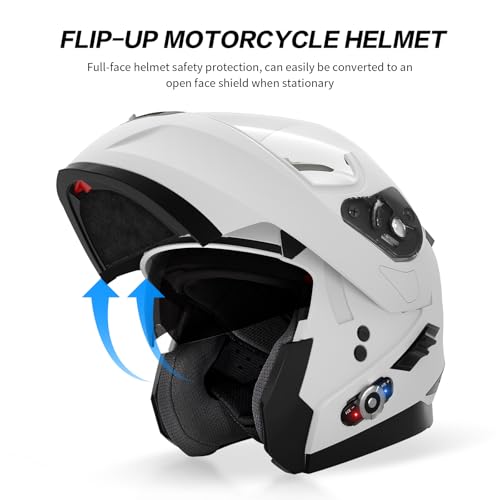 Motorcycle Helmet Bluetooth 5.0 Integrated New EPS FreedConn BM2