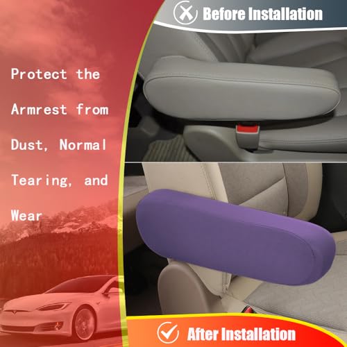 2PC Car Front Seat Armrest Covers