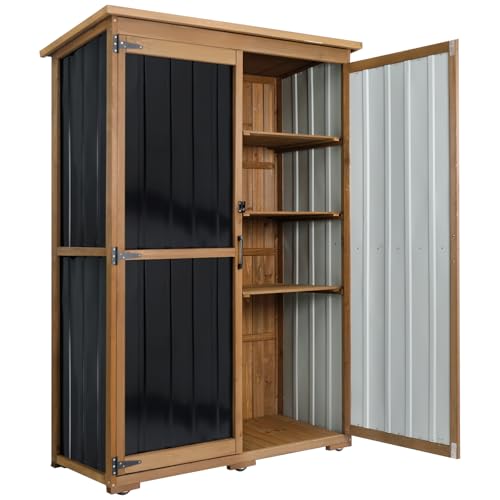 Outdoor Storage Cabinet Waterproof with Shelves