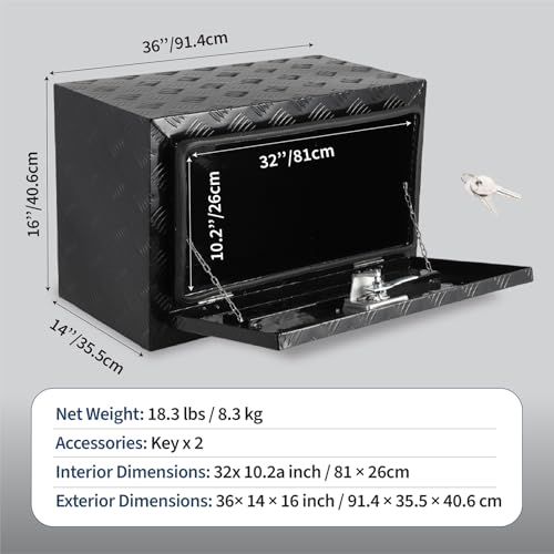 36"x14"x16" Underbody Truck Tool Box