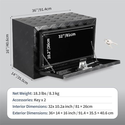 36"x14"x16" Underbody Truck Tool Box