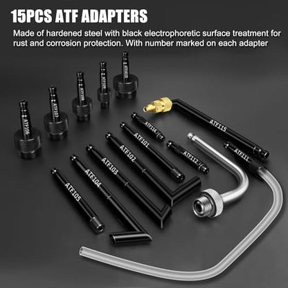 Transmission Fluid Pump Pneumatic Extractor and Dispenser Tool Kit