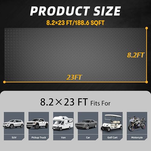 8.2 x 23 ft Garage Floor Mat
