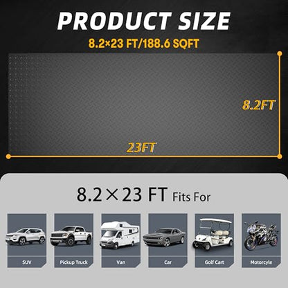 8.2 x 23 ft Garage Floor Mat