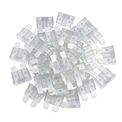 80Pcs) 25Amp Standard Fuse, 25A Car Blade Fuses for Car/RV/Truck/SUV/Motorcycle/Boat (80 Count)