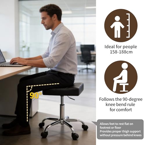 Office Stool with Wheels