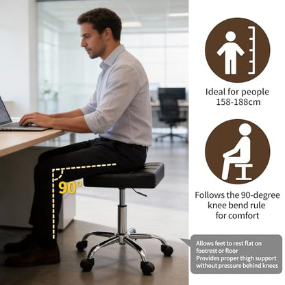 Office Stool with Wheels