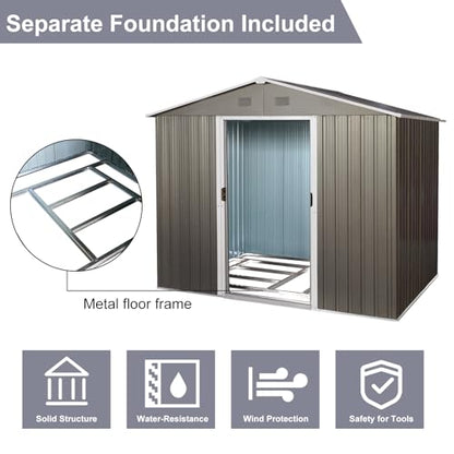 6x8 FT Outdoor Storage Shed