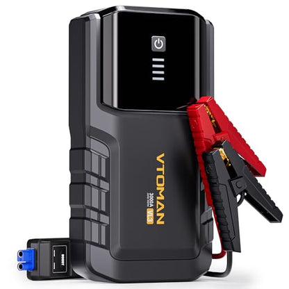VL3 3000A LiFePO4 Portable Jump Starter for Up to 7L Gas & 5L Diesel