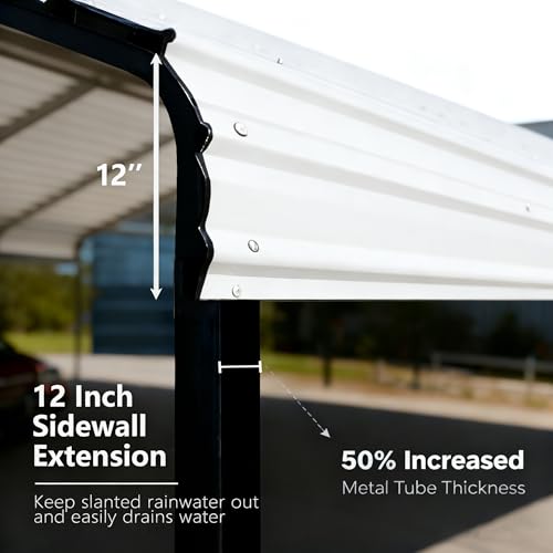 12x20 FT Heavy Duty Extra Large Metal Carport