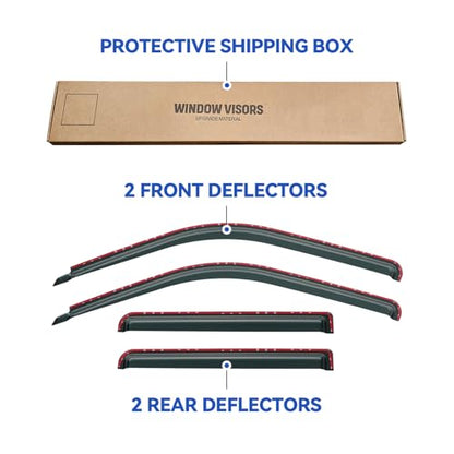 in Channel Window Visors Rain Guards for 1991