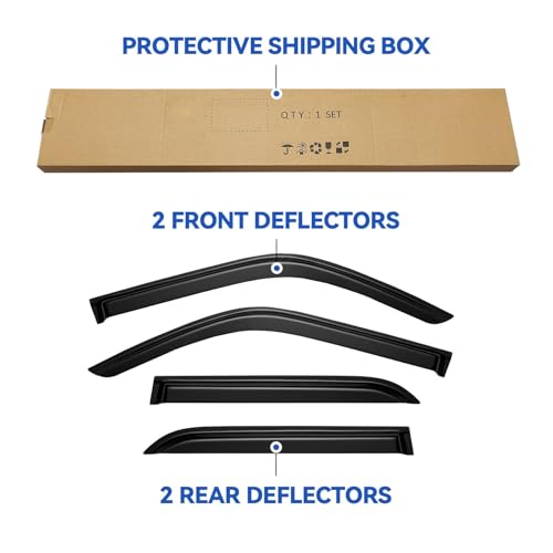 Window Visors Rain Guards for 1996