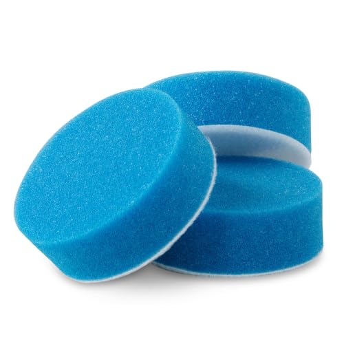 3" Blue Applicator Pads for Car Detailing (3 Count)