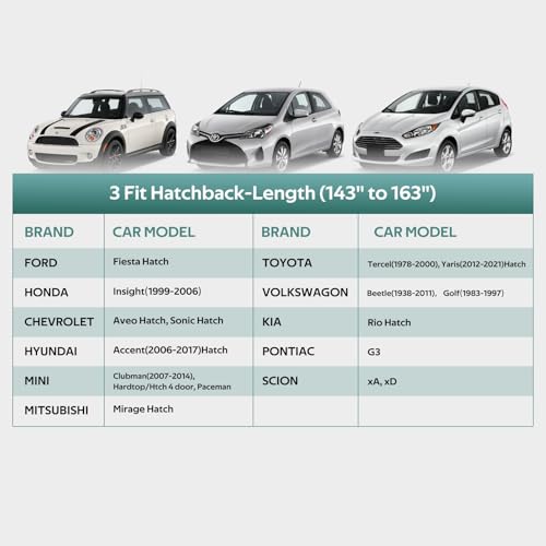 Car Covers for Hatchback Waterproof All Weather