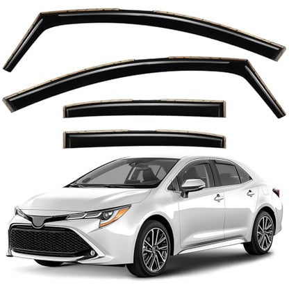Window Deflectors Smoke Tinted in (4 Count)