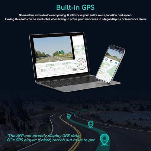 D30S 4K Dash Cam with GPS Wi