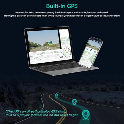 D30S 4K Dash Cam with GPS Wi
