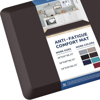 0.8" Thick Kitchen Mat Cushioned Anti Fatigue Rug Comfort Floor Mats