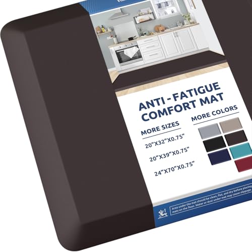 0.8" Thick Kitchen Mat Cushioned Anti Fatigue Rug Comfort Floor Mats