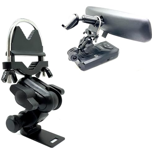 Enhanced U Bolt Stainless Steel Lock Rearview Mirror Pole Bar Stem Mount for Uniden Radar Detector