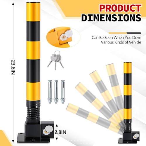 1 Pcs Spring Parking Post Barrier