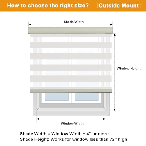 Custom Size Cordless Zebra Blinds for Windows Free