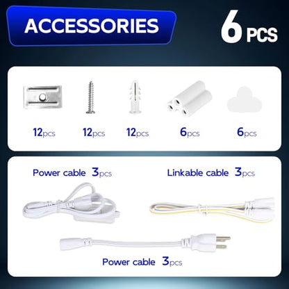 T8 LED Shop Lights 4FT (6 Count)