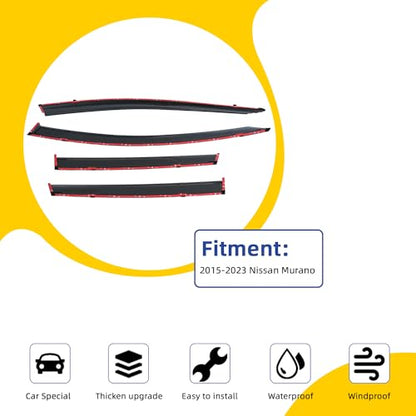 Rain Guards Window Visors Compatible with 2015