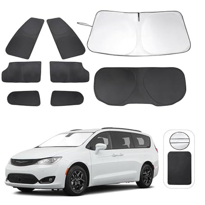 Window Shades for Chrysler Pacifica Minivan 2017 (8 Count)