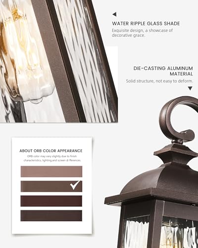 Dusk to Dawn Outdoor Wall Sconces