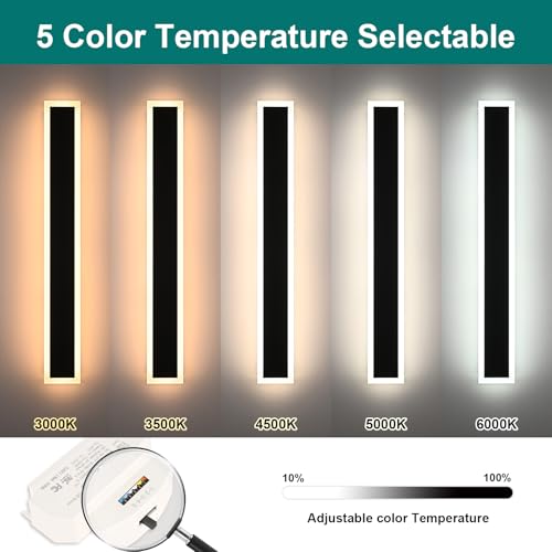 2 Pack Modern Outdoor Wall Lights for Patio