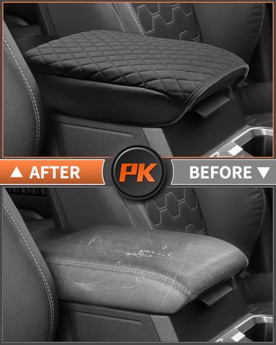 Custom for 2026 2025 Toyota 4Runner Center Console Cover Armrest Cover for 4Runner Accessories 2025 Truck Arm Rest Cushion Pad PU Leather Middle Console Cover Armrest Seat Box Protector