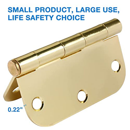 Rounded Door Hinges 3.5" X 3 1