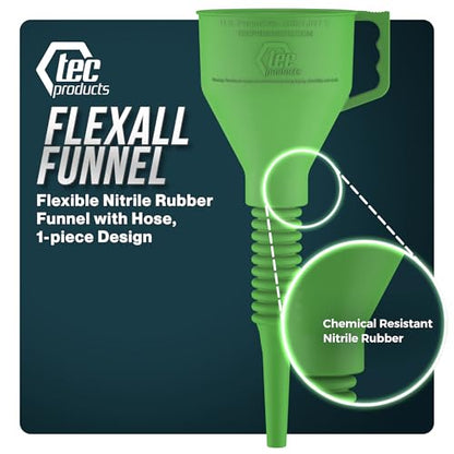 FlexAll Long Flexible Oil Change Funnels for Automotive Use