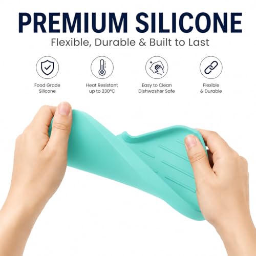 Silicone Soap Dish with Drain Spout