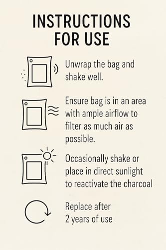 1000g Large Bamboo Charcoal Air Purifier Bag