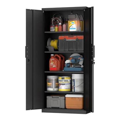 Metal Storage Cabinet with 4 Shelves