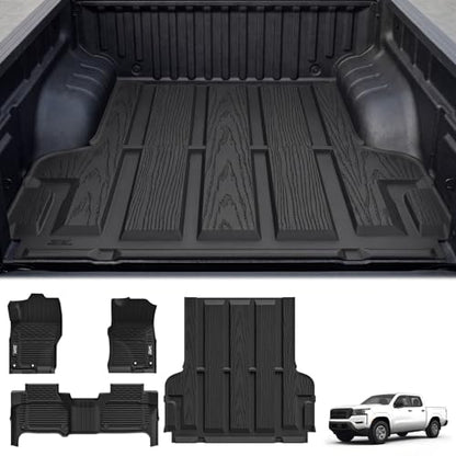 Floor Mats & Truck Bed Mat for Nissan Frontier 2025 2024 2023 2022 Crew Cab