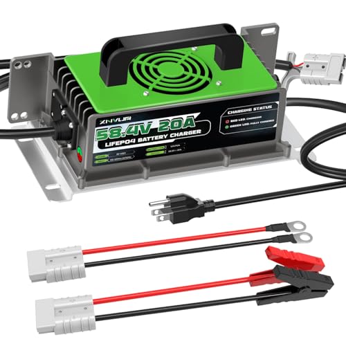 58.4V 20A LiFePO4 Battery Charger Support 0V Restart Charging Function